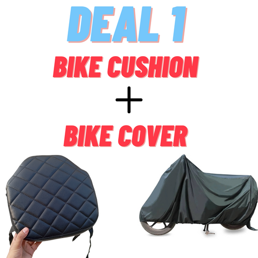 DEAL 1 {BIKE SEAT CUSHION + WATERPROOF BIKE COVER}