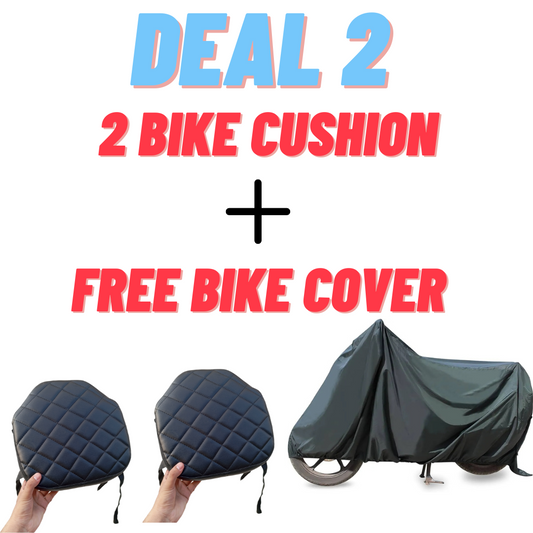 DEAL 2 {2 BIKE SEAT CUSHION + FREE WATERPROOF BIKE COVER}