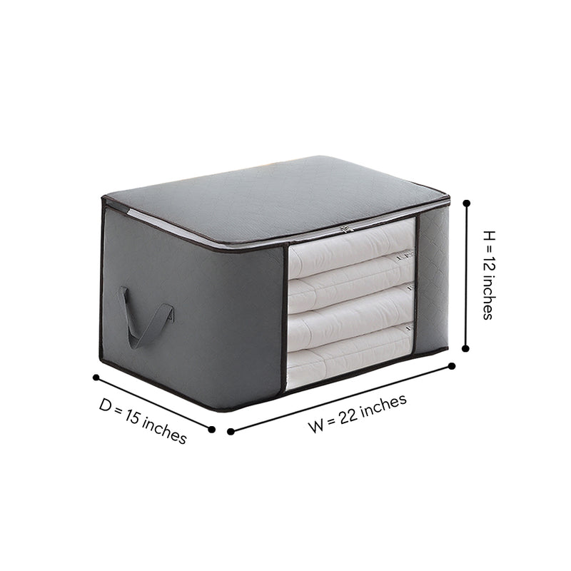 110 GSM Non-Woven Blankets & Clothes Storage Bag - Dyed Grey