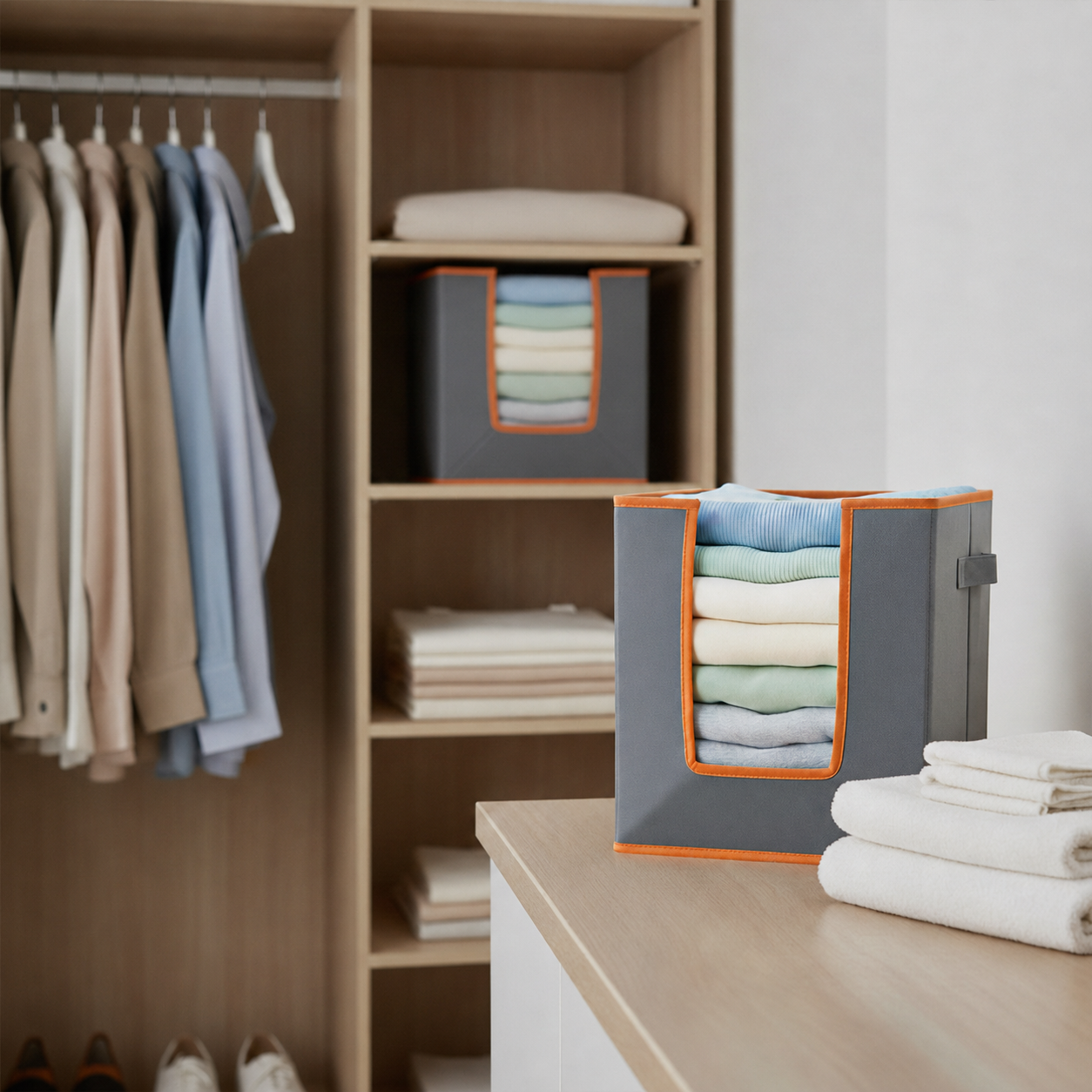 Non-Woven Foldable Clothes / Shirts Stacker