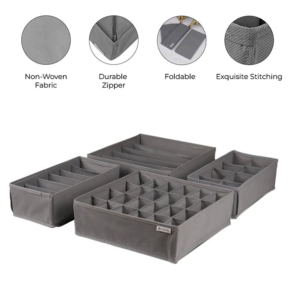 Pack of 4 Drawer Organizers