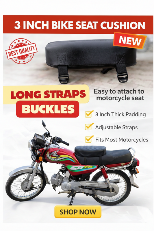 Motorcycle Seat Cushion- 3 inch