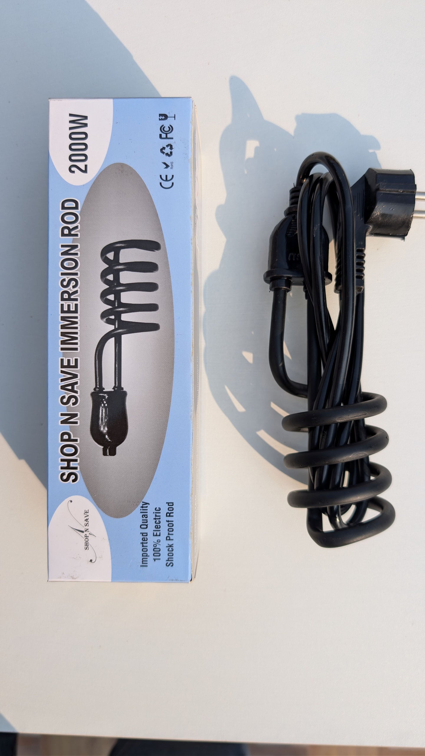 Water heating rod with powder coating ( SHOCK PROOF)