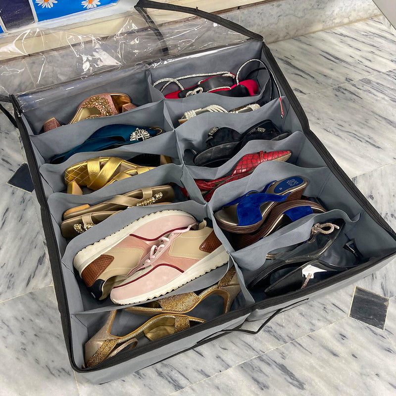 12 Grids Dust Proof Shoes Storage Bag