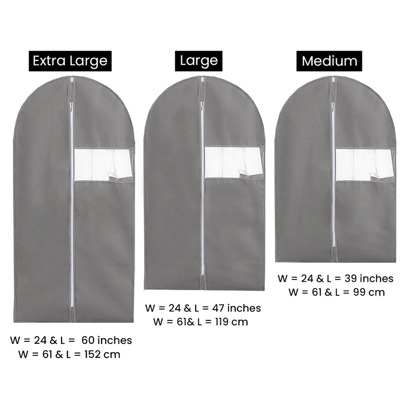 Dust Proof Non-woven Zipper Clothes Cover Bag